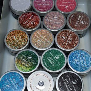 Light Elegance Gel Destash: All Sealed Glitter Gel Pots